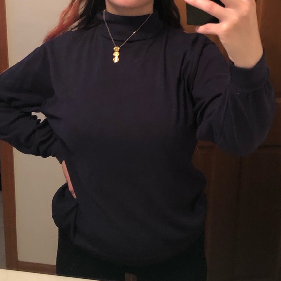 Stefano Basics Purple Turtleneck - Picture 3 of 4